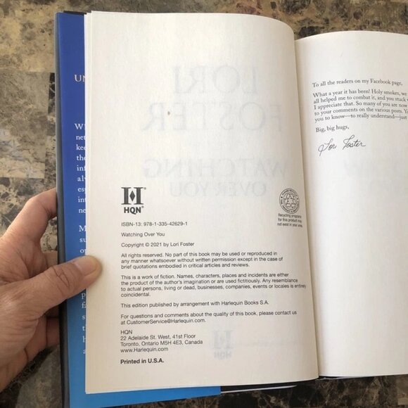 Watching Over You The McKenzies of Ridge Trail Hardcover Dust Jacket 2021 - Picture 4 of 10